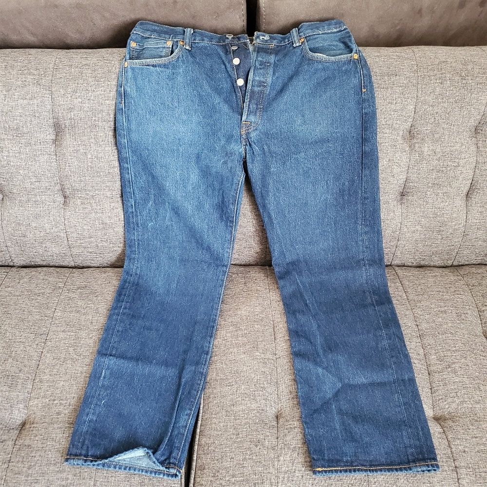 Levi's Button Fly 501 Boot Cut Jeans 36x32 NWOT